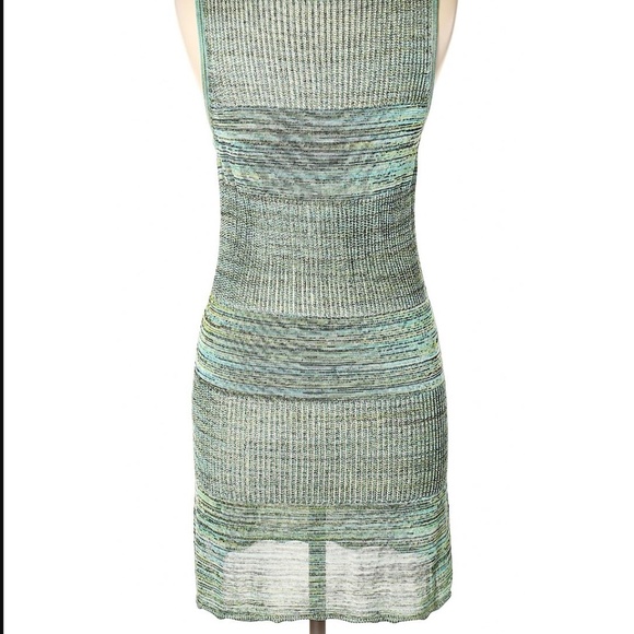 Joan Vass Teal Tank Dress L - Picture 2 of 2